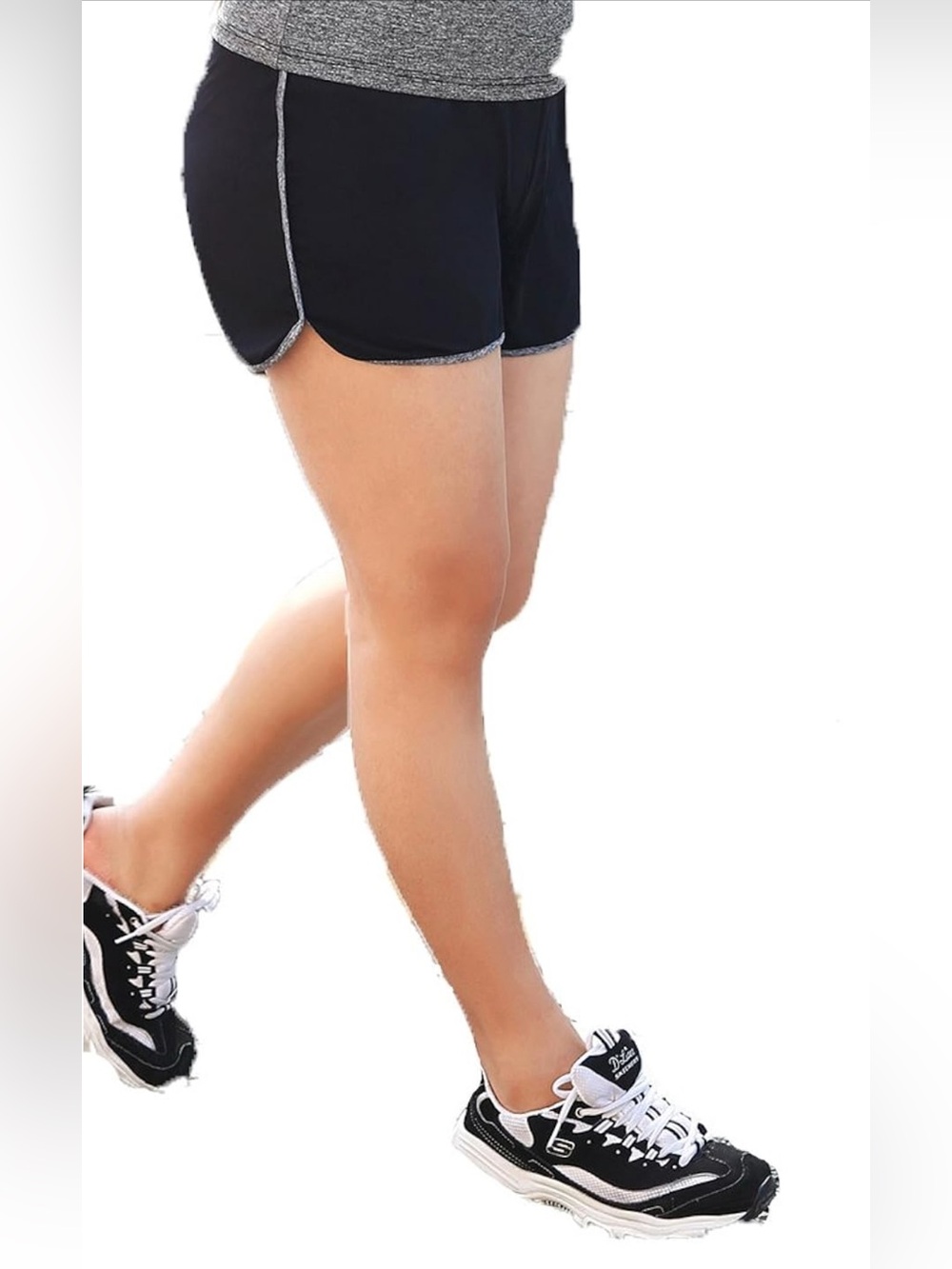 MsShe Women's Yoga Short Plus Size Active Pants Sports Shorts Black XXL
